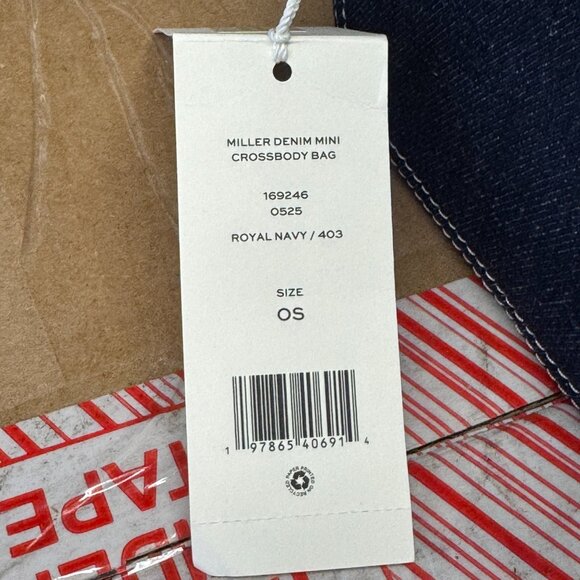 Tory Burch Mini Miller Denim Crossbody Bag - Picture 10 of 10